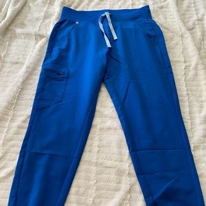 Brand New Figs Jogger Style Scrub Bottoms - Royal Blue, Size Small